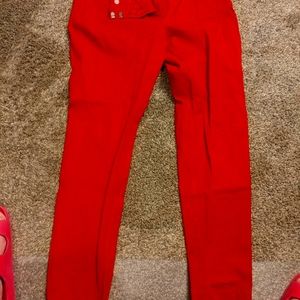 NYC skinny dress pants-8R Red
